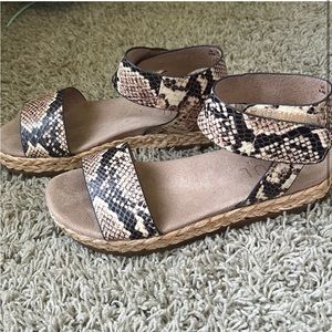 Snakeskin sandals